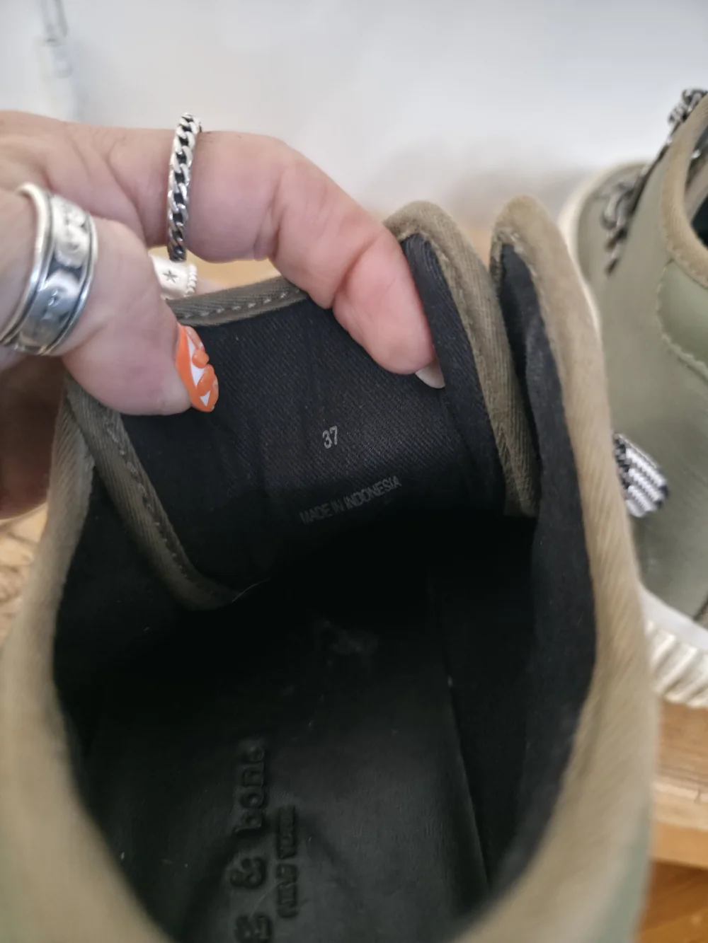 Rag & Bone RB Army Hiker Low sneakers in light olive